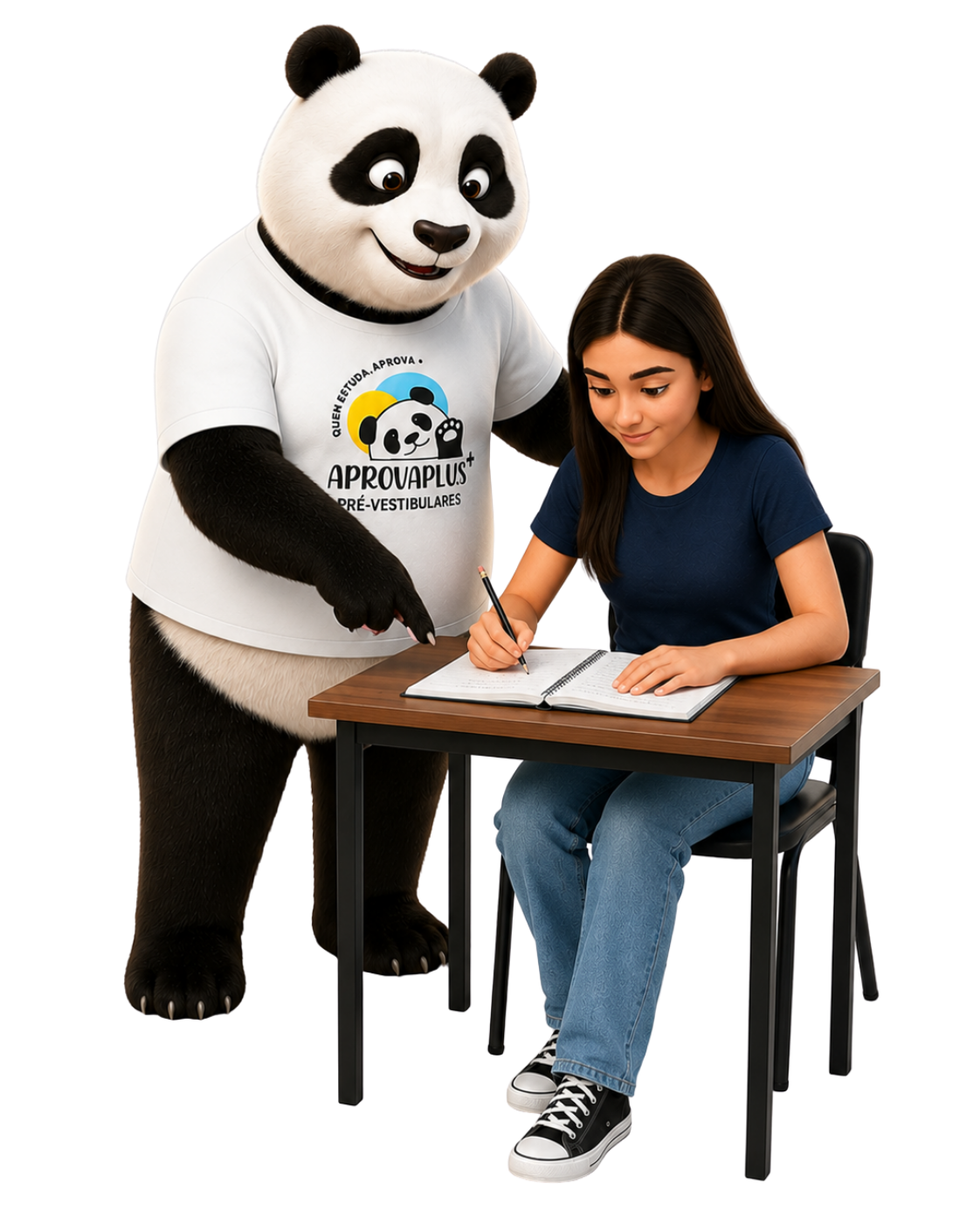 Mascote Aprova Plus — Aulas particulares